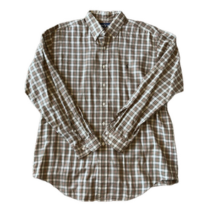 Ralph Lauren Mens 16 Multicolor Plaid Dress Shirt